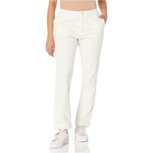 NEW Current Elliott Womens Size 30 Biscuit White Cotton Captain Ankle Pants $180